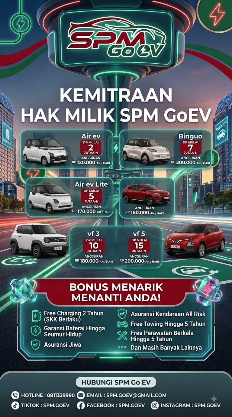 Promo Kemitraan Hak Milik Mobil Listrik